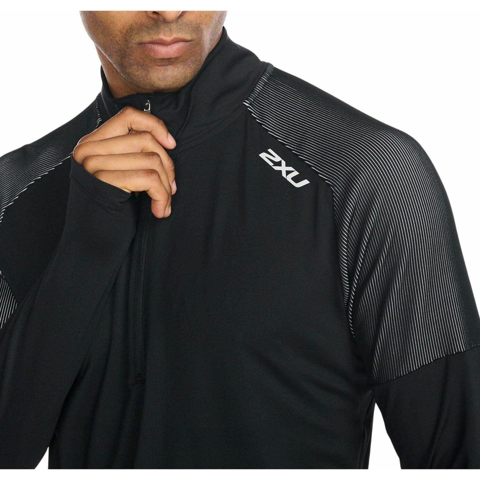 2XU Light Speed Half Zip Long Sleeve Mens Running Top - Black