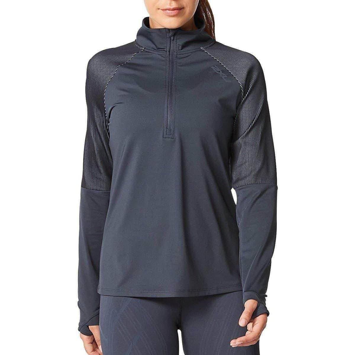 2XU Light Speed Half Zip Long Sleeve Womens Running Top - Grey