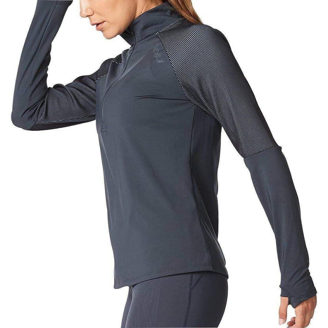 2XU Light Speed Half Zip Long Sleeve Womens Running Top - Grey