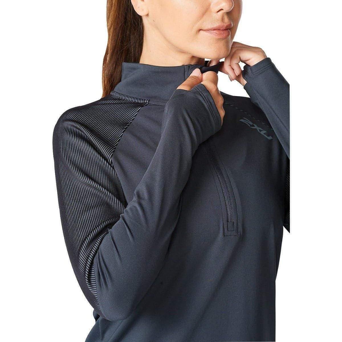 2XU Light Speed Half Zip Long Sleeve Womens Running Top - Grey