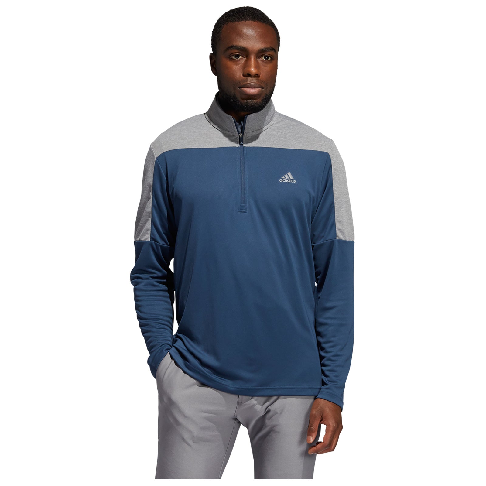 adidas Mens Lightweight Half Zip Sweatshirt