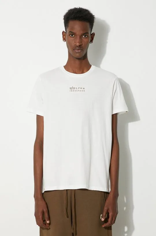 Alpha Industries cotton t-shirt white color