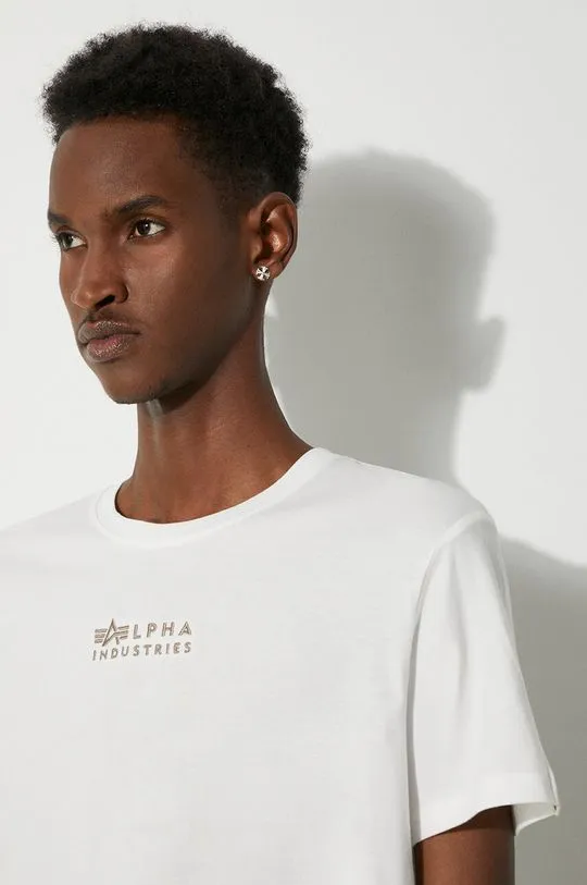 Alpha Industries cotton t-shirt white color