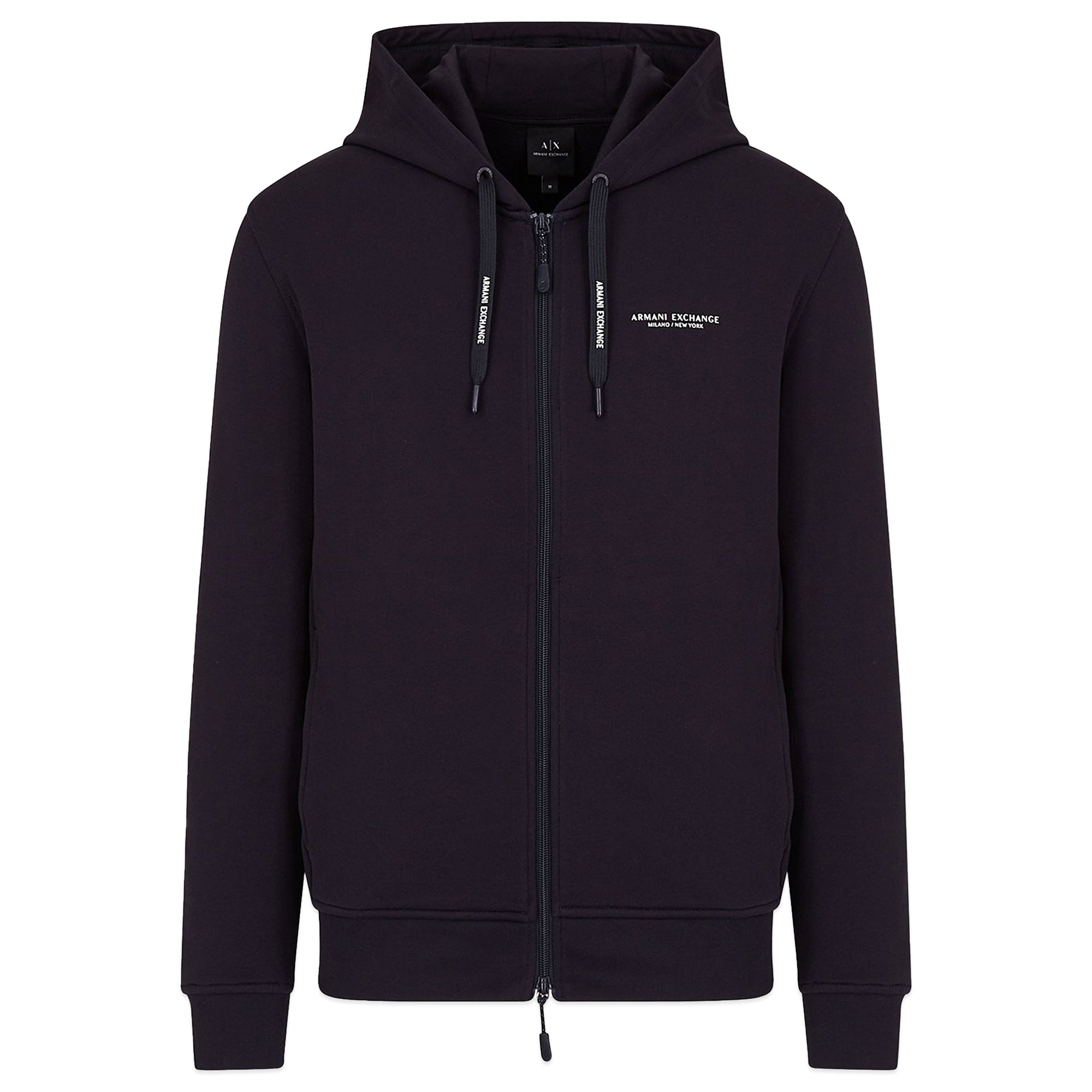 Armani Exchange Loopback Full Zip Hood - Navy