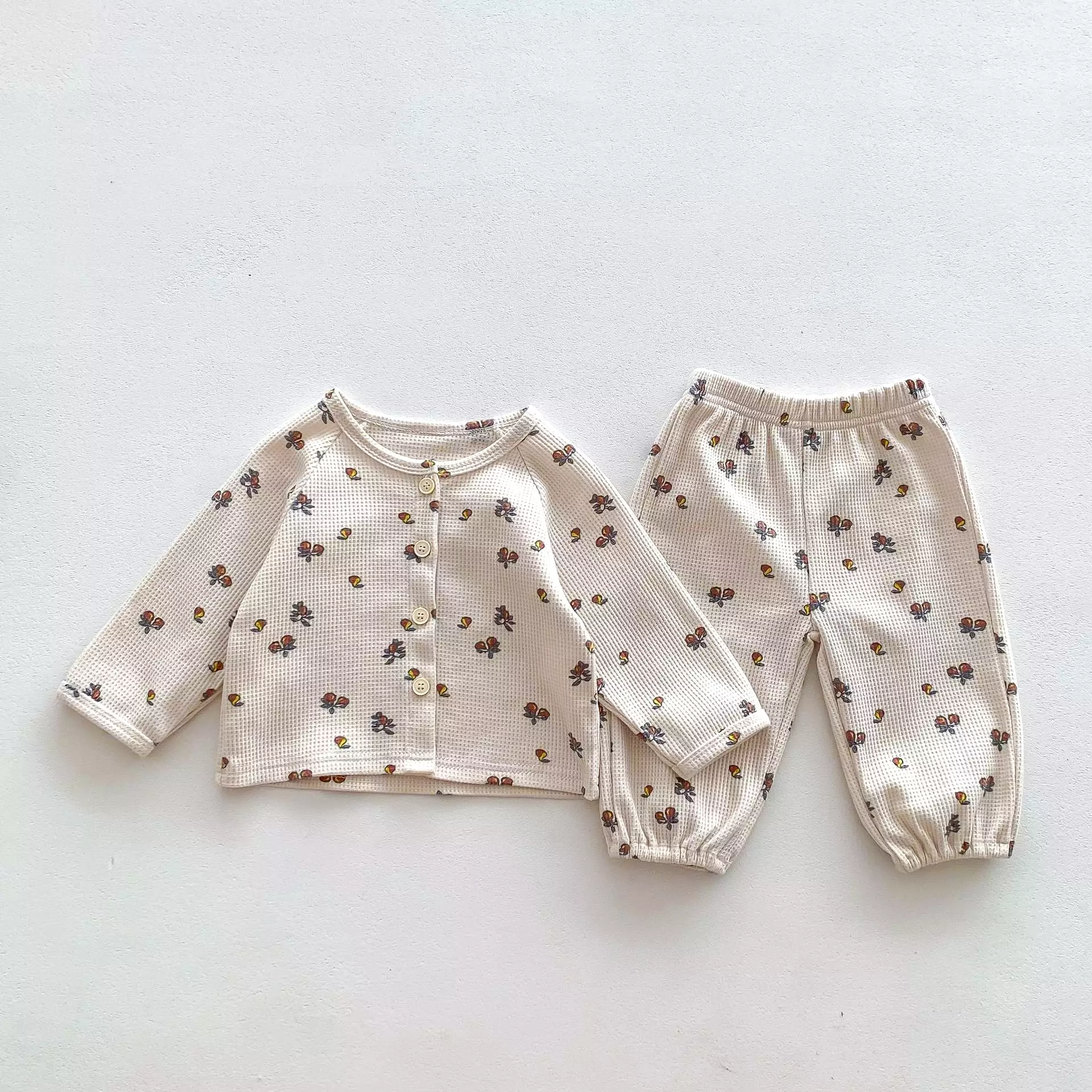 Baby Kid Girls Flower Fruit Print Sleepwears Wholesale 23101925