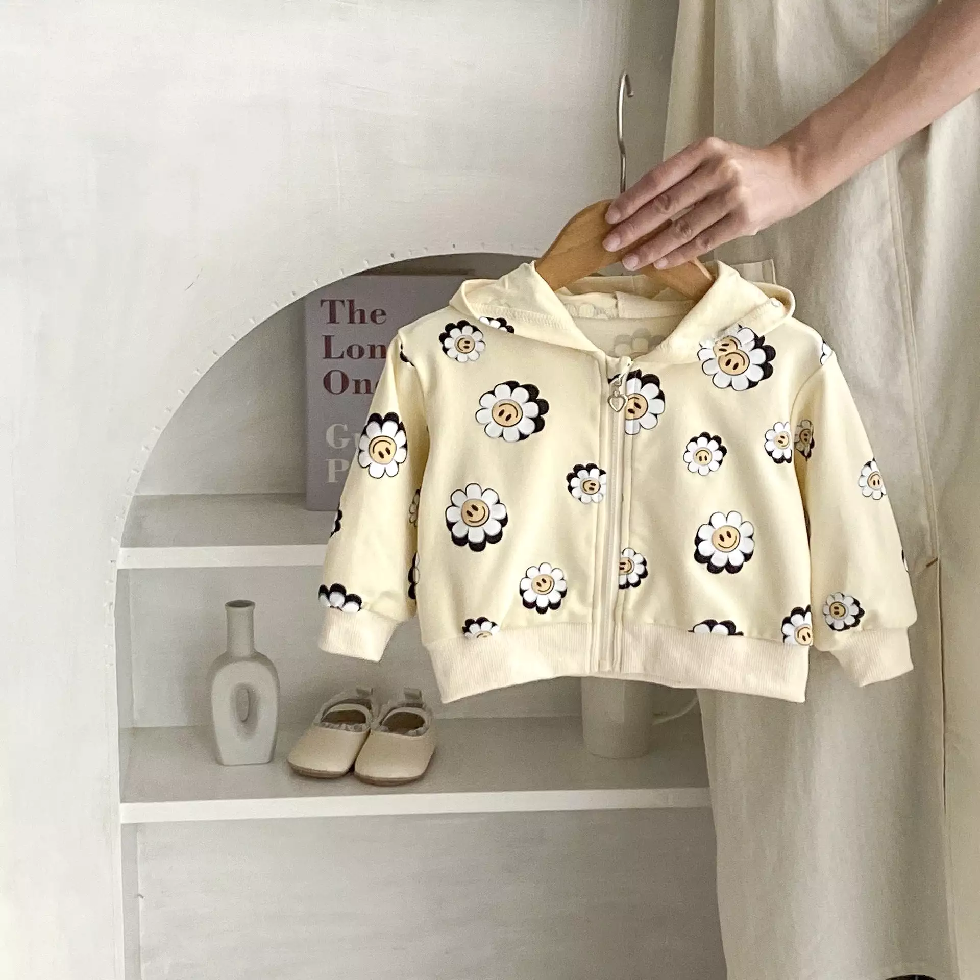 Baby Kid Girls Flower Print Jackets Outwears Wholesale 24011196