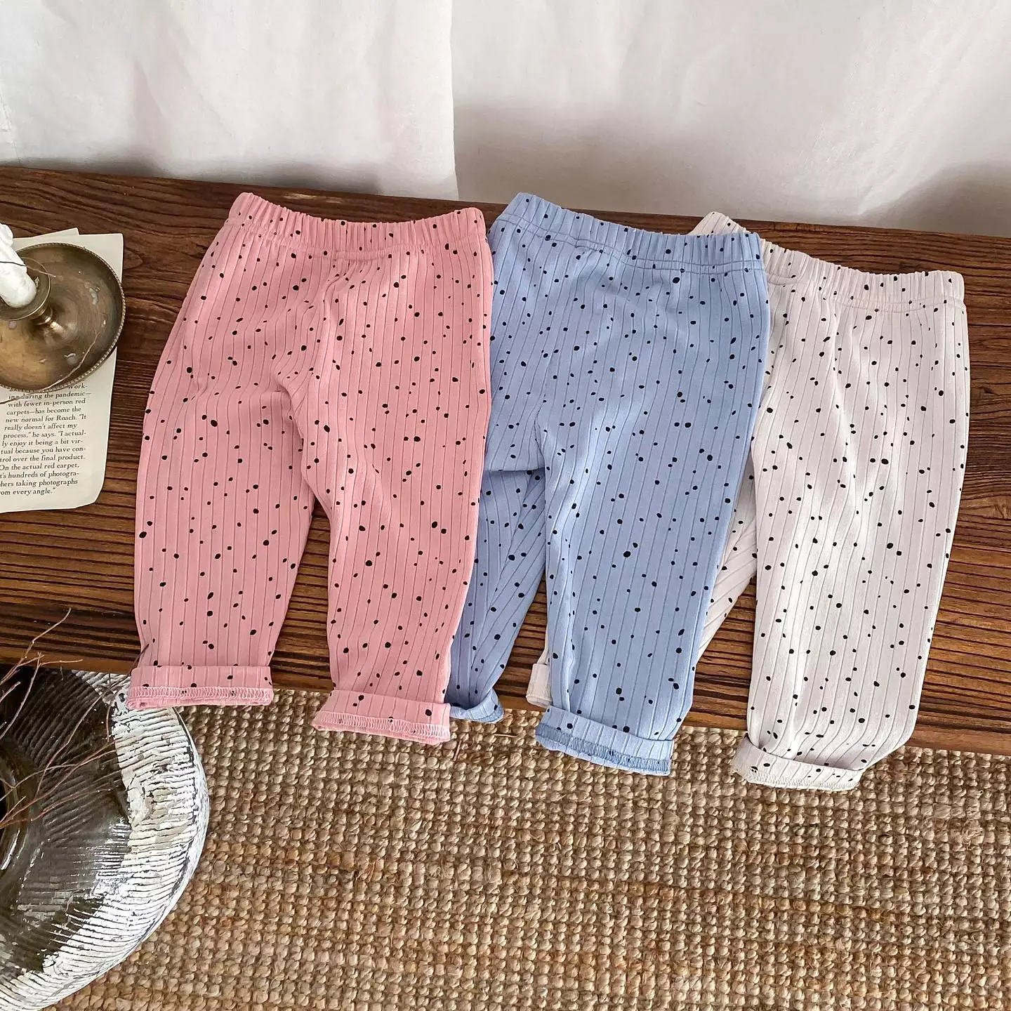 Baby Kid Girls Polka dots Print Pants Wholesale 24030184