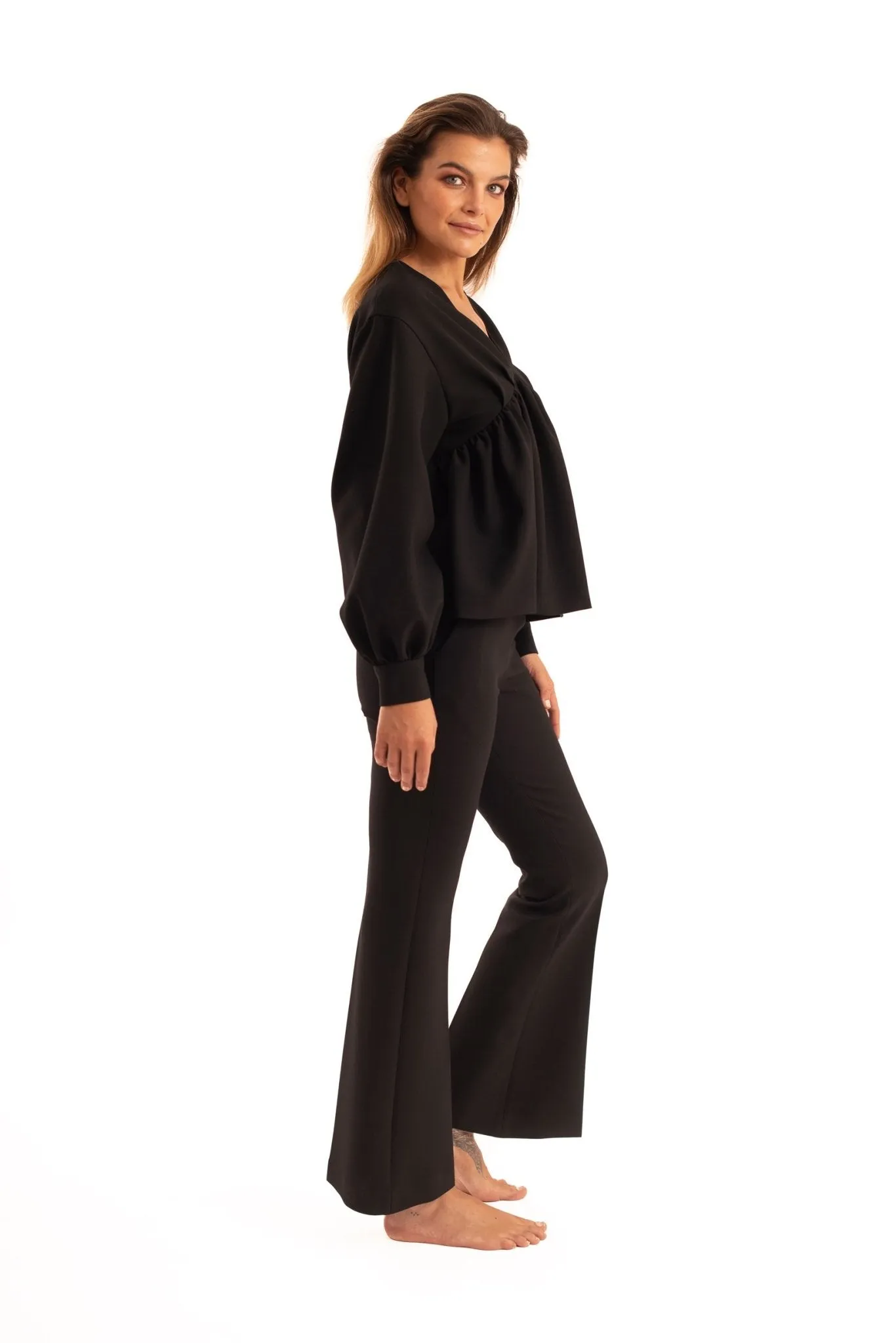 Black Balone Blouse