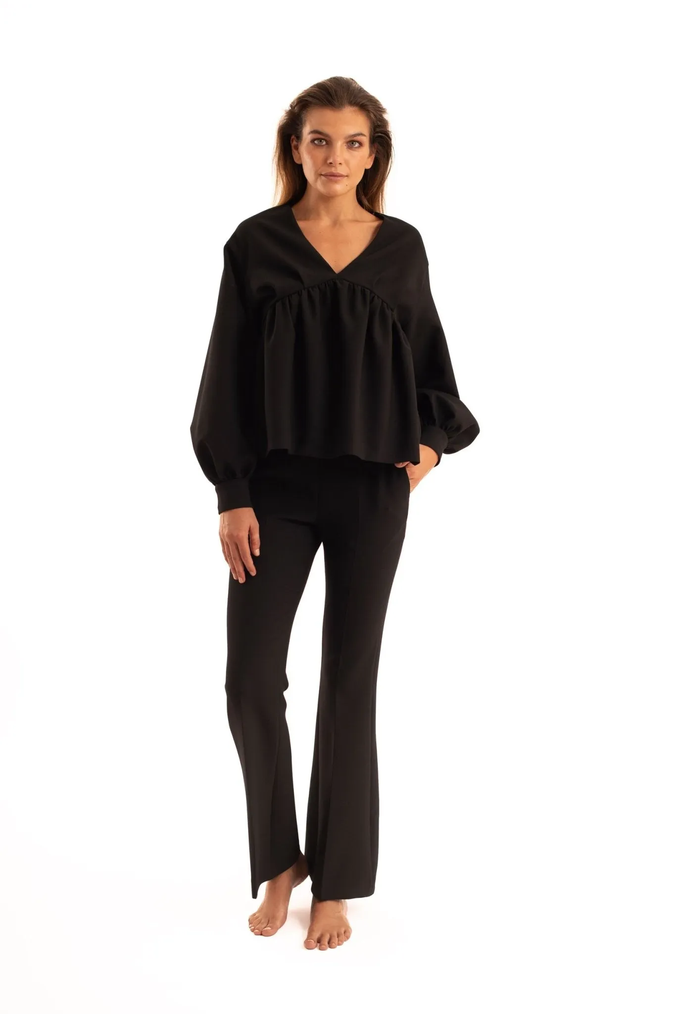 Black Balone Blouse