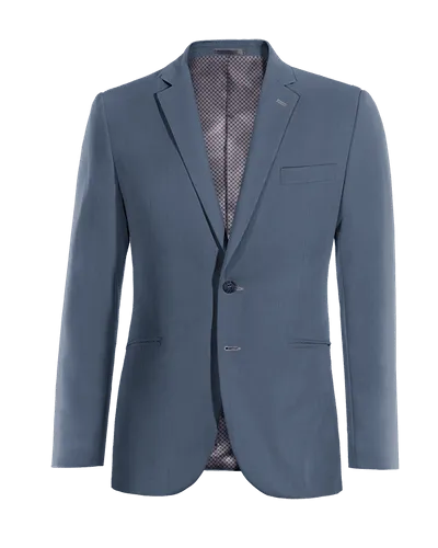  Blazer azul acero slim fit