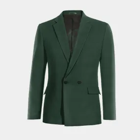  Blazer cruzada verde de entretiempo