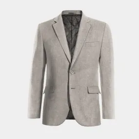  Blazer gris de donegal tweed esencial