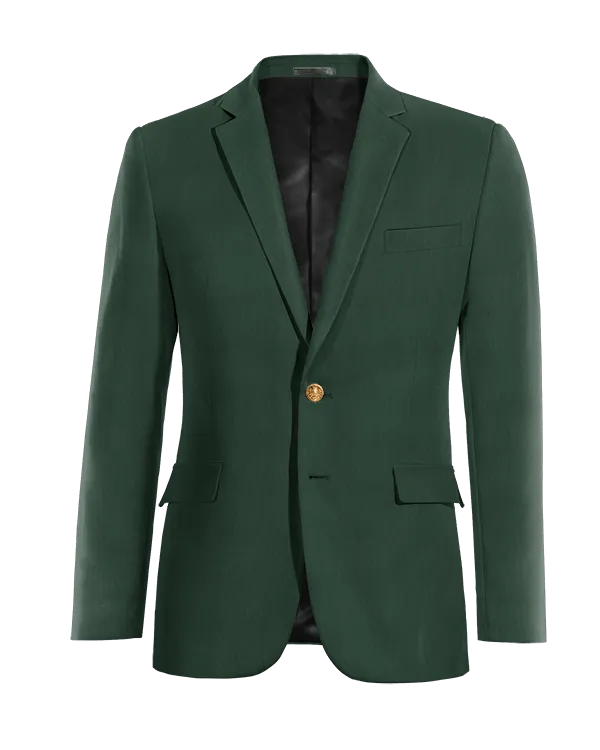  Blazer verde slim fit