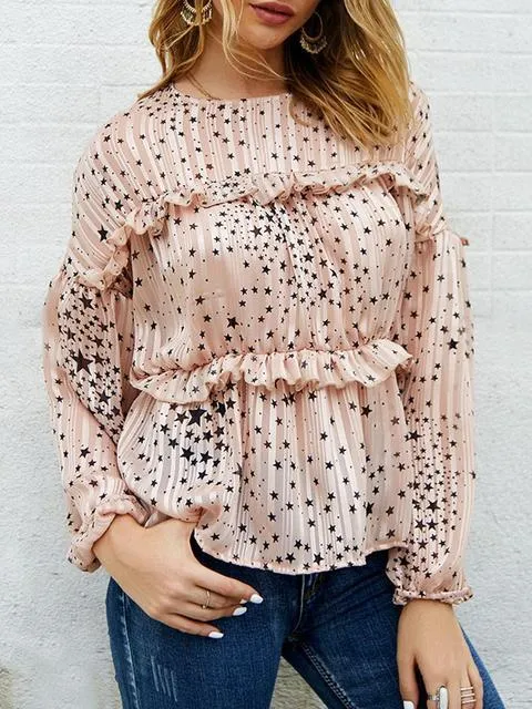 Blouse à Pois Imprimé toiles