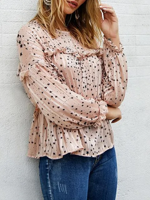 Blouse à Pois Imprimé toiles