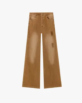 BOOTCUT PANTS BROWN