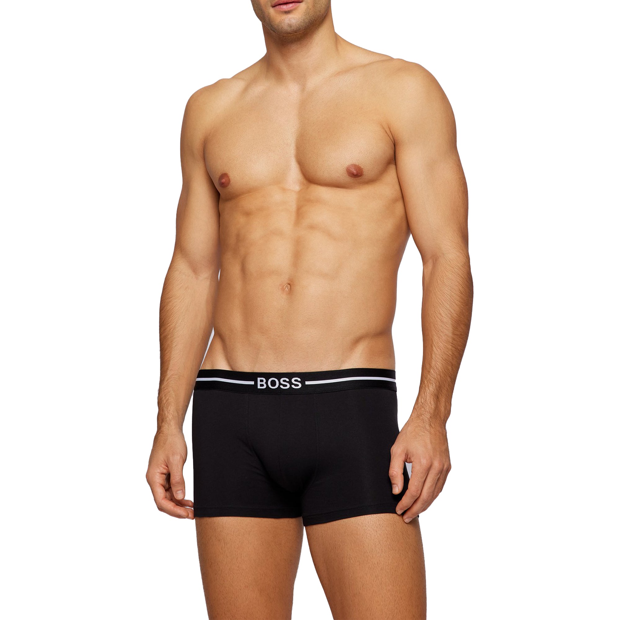 Boss 3 Pack Cotton Stretch Boxer Brief - Navy/Black/Khaki