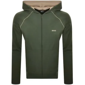 BOSS Mix And Match Full Zip Hoodie Green