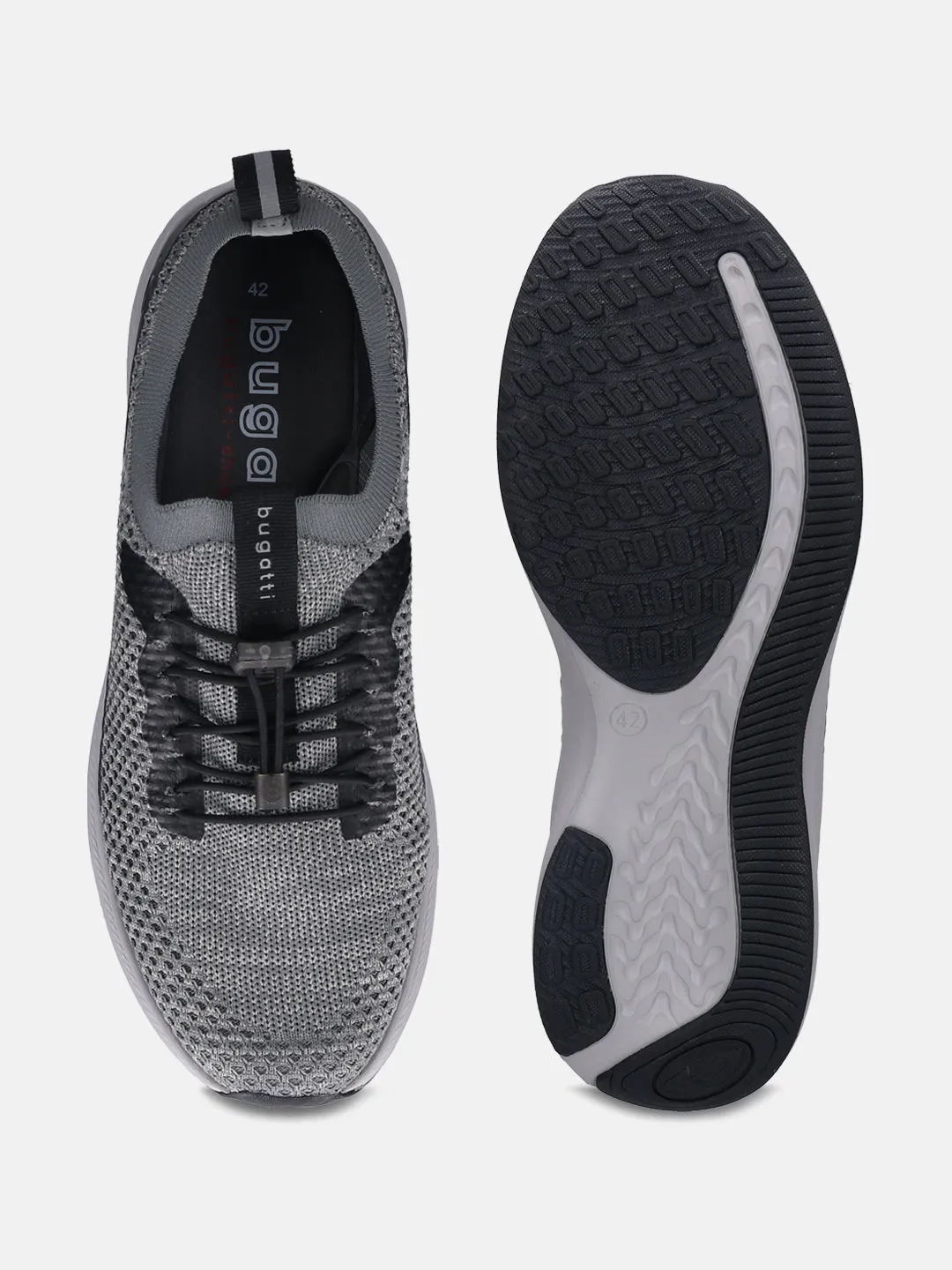 bugatti Dark Grey & Light Grey Athleisure Sneakers