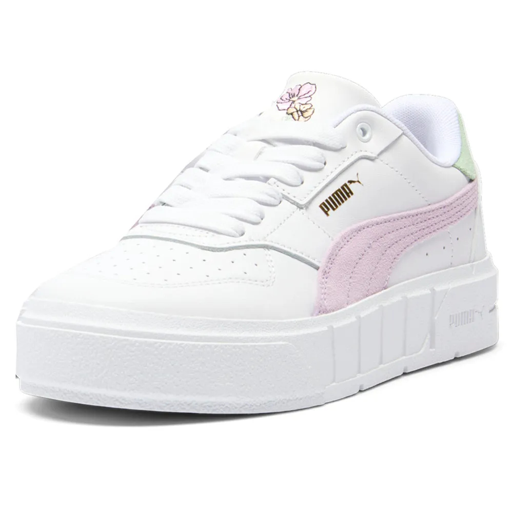 Cali Court New Bloom Perforated Platform Sneakers