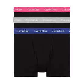 Calvin Klein Cotton Stretch Trunks - Hideaway Blue/Griffin/Wild Flowers