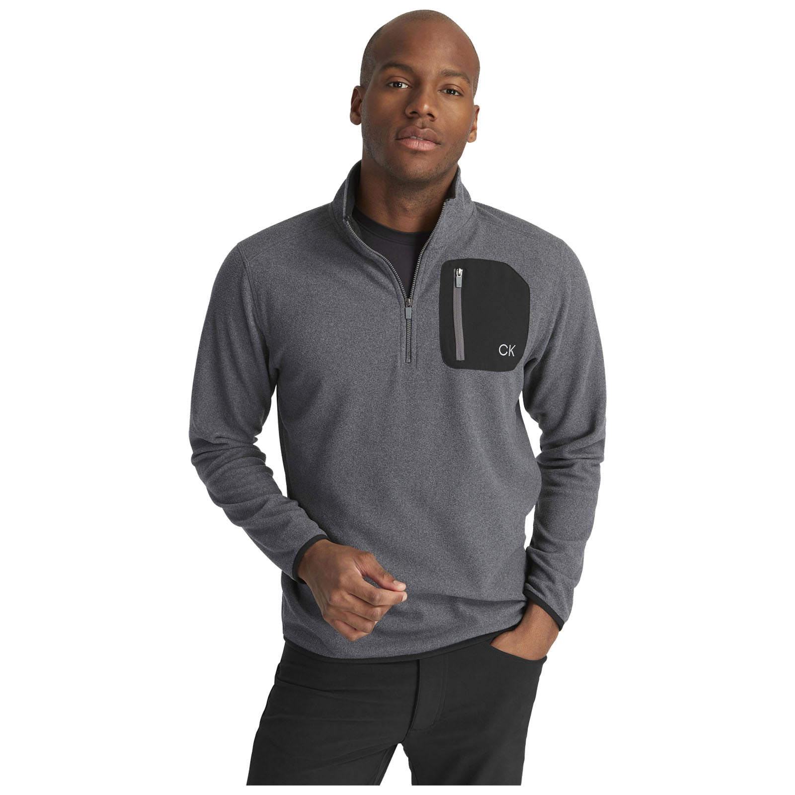 Calvin Klein Mens Planet Fleece Half Zip