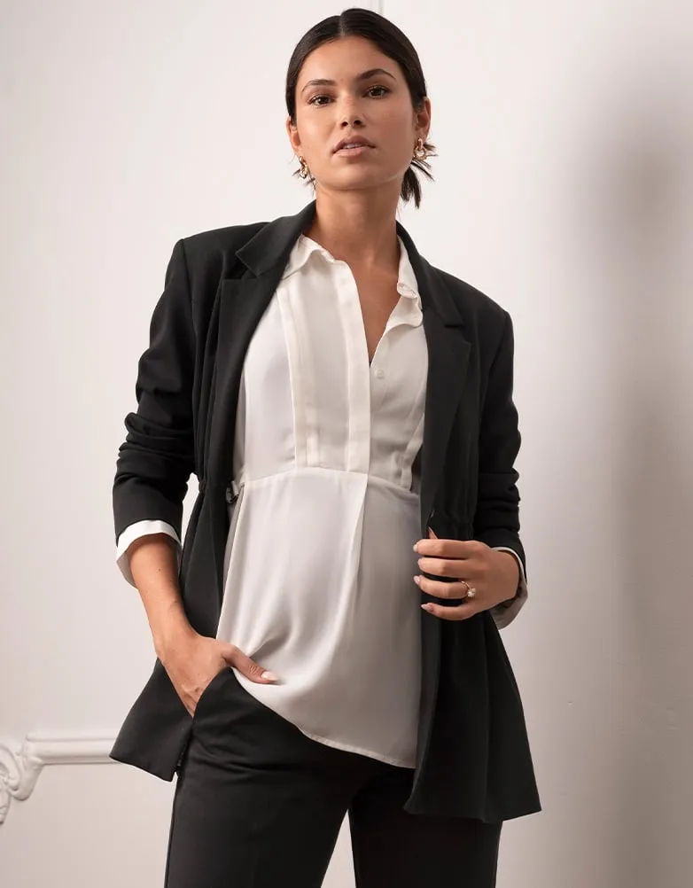 Cam | Corporate Black Maternity Blazer