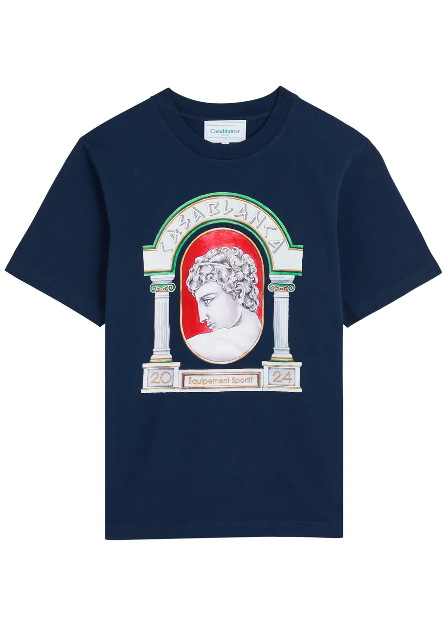 CASABLANCA La Medaille printed cotton T-shirt -                         -                     -                