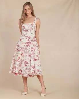 Chianti Toile Sleeveless Dress