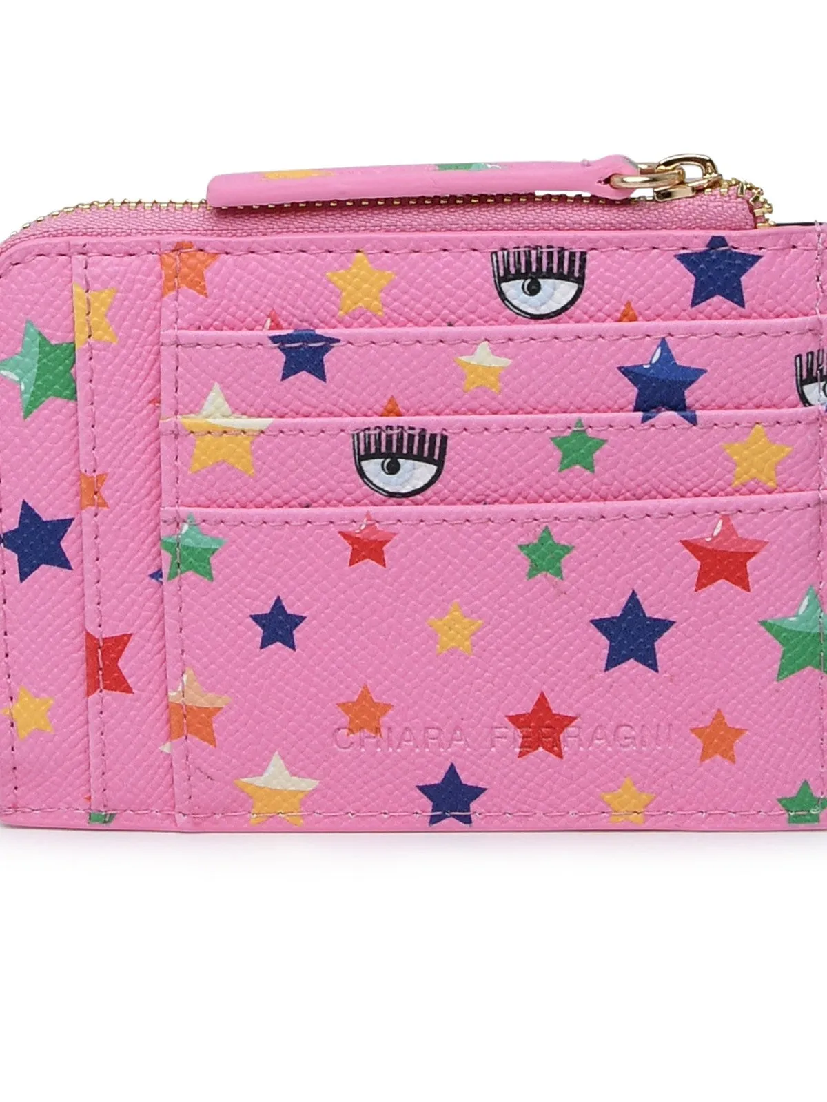 Chiara Ferragni Star-Printed Zip-Up Purse