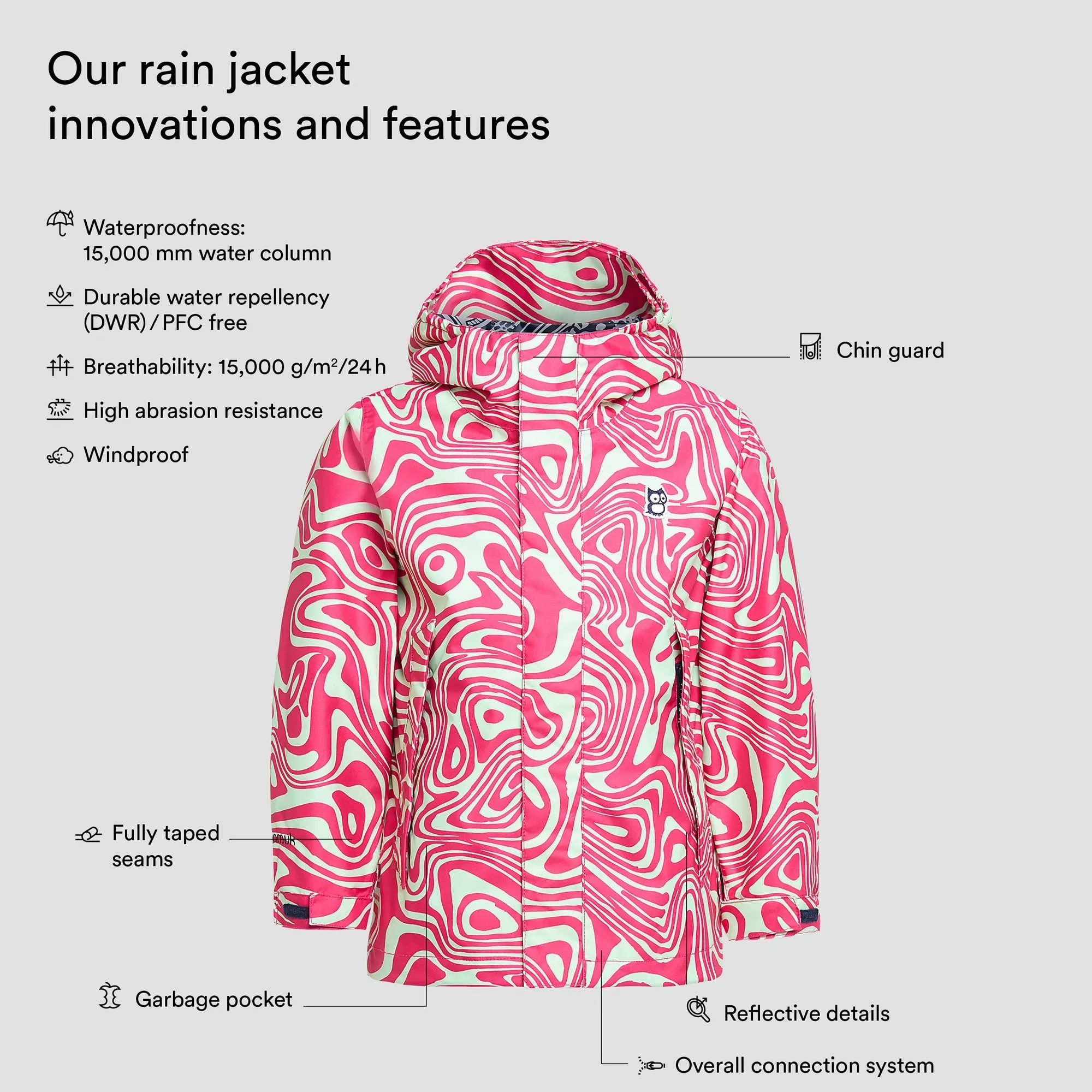 Chip rain jacket Legna