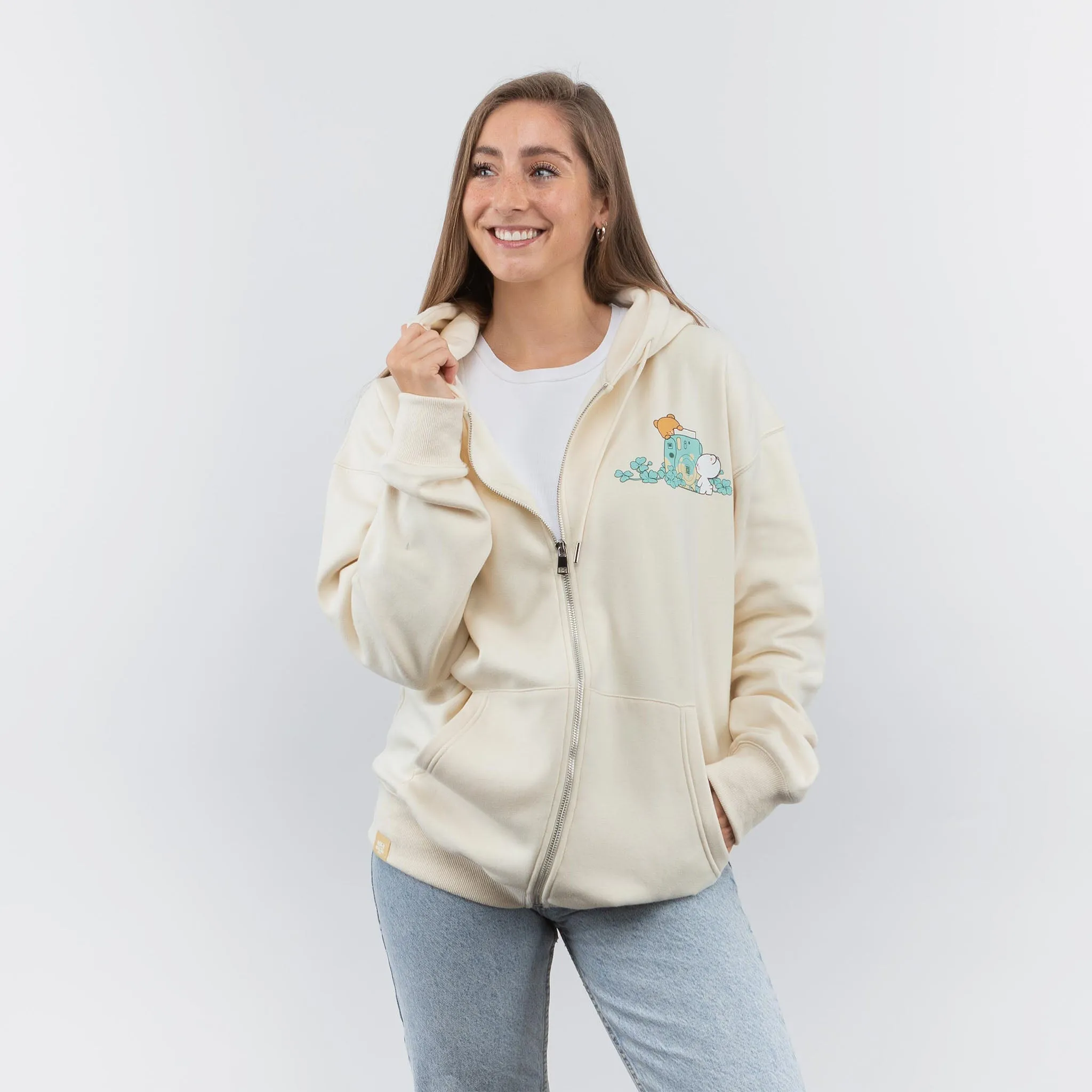 Clover Snapshot Hoodie - Beige