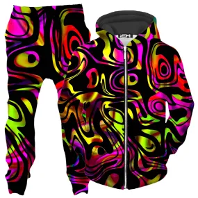 Color Evolution Zip-Up Hoodie and Joggers Combo