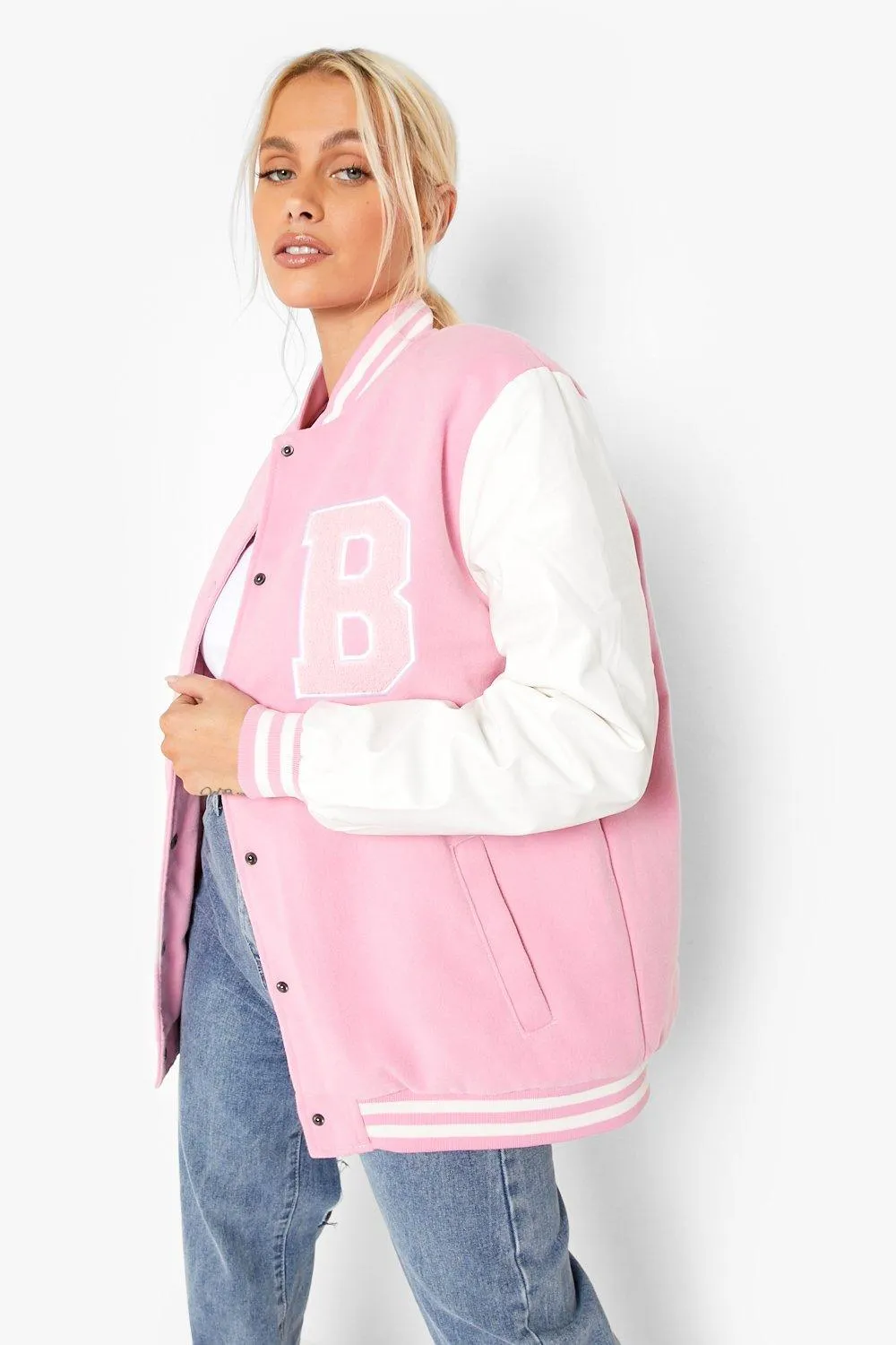 Colorblock Varsity Bomber Jacket