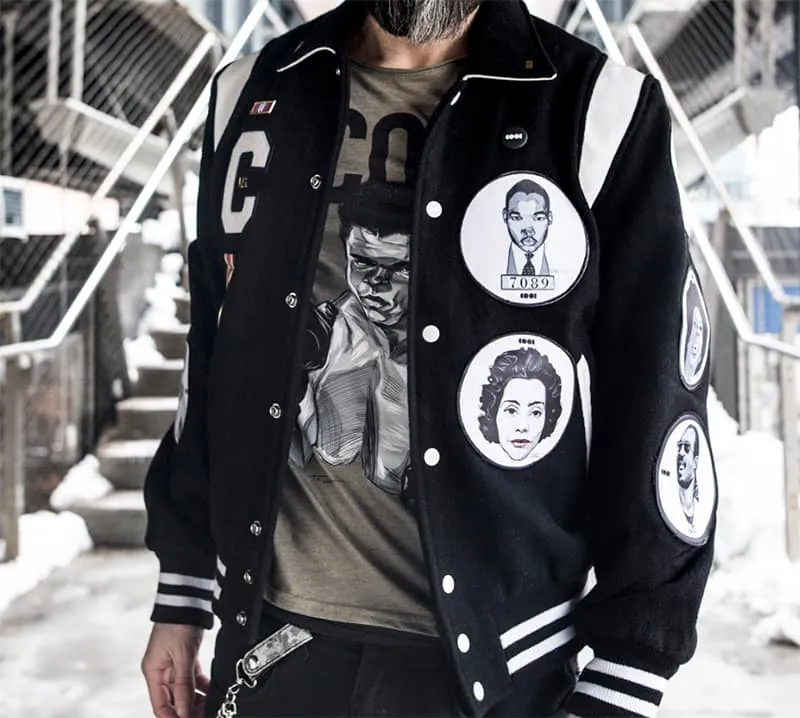 COOL Icons Varsity Jacket: Black & White - PRE ORDER