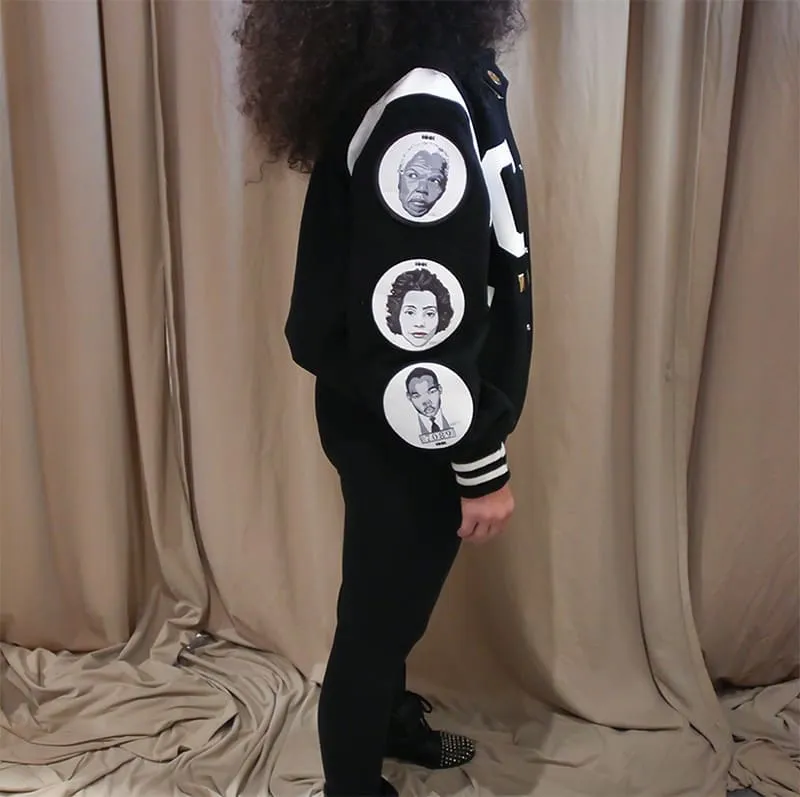 COOL Icons Varsity Jacket: Black & White - PRE ORDER