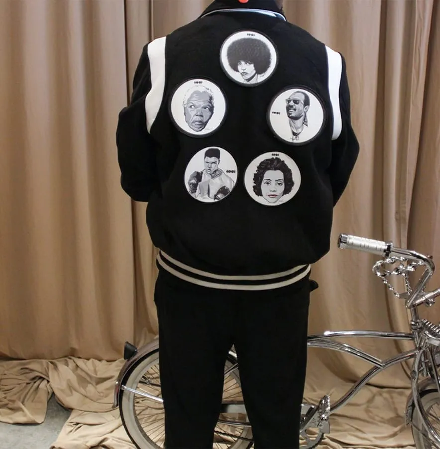 COOL Icons Varsity Jacket: Black & White - PRE ORDER