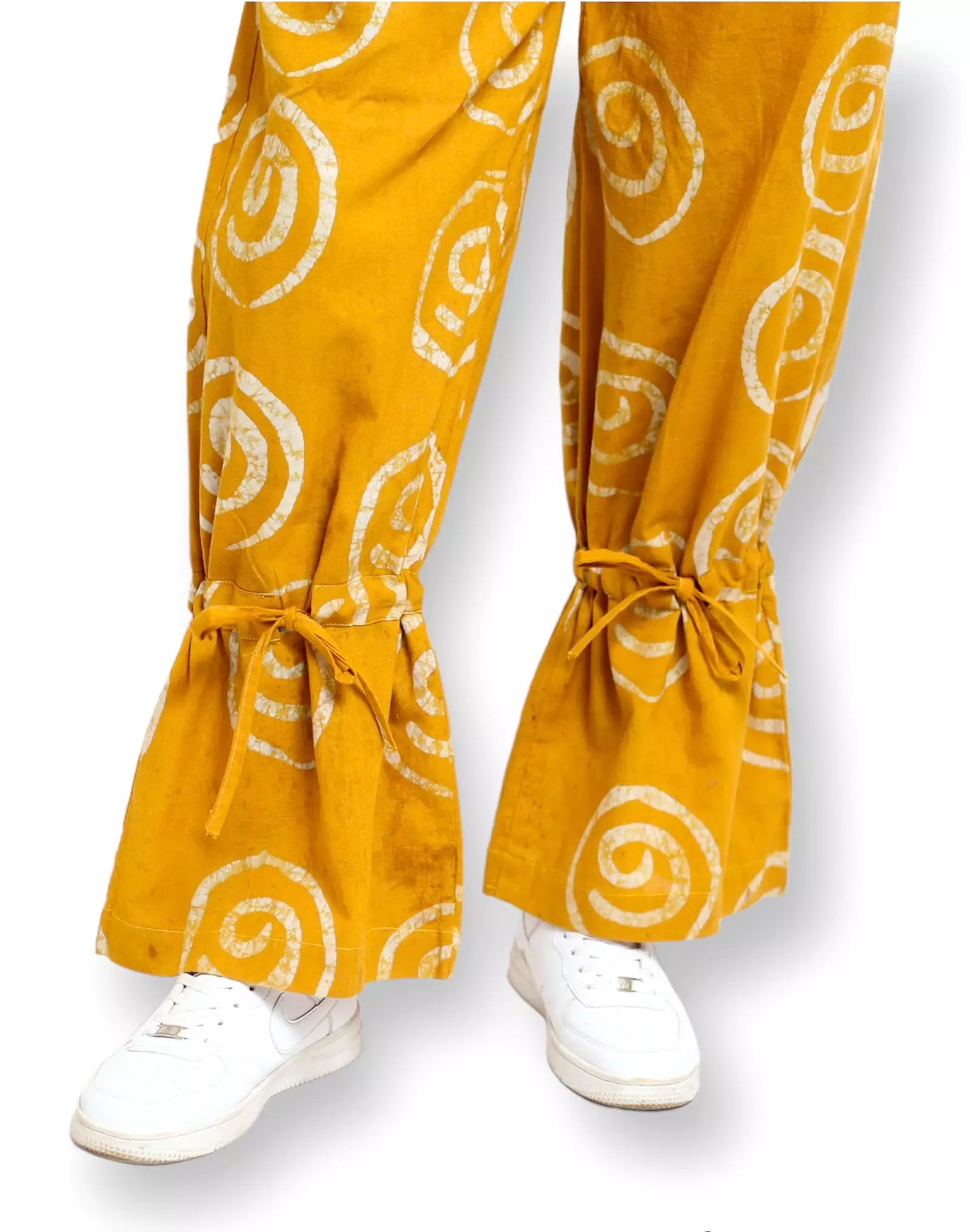 Cute Saint Moshalashi Yellow Cotton Trouser