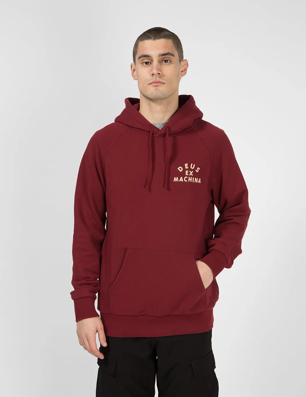 Deus Ex Machina Tokyo Address Hoodie - Sangria Red