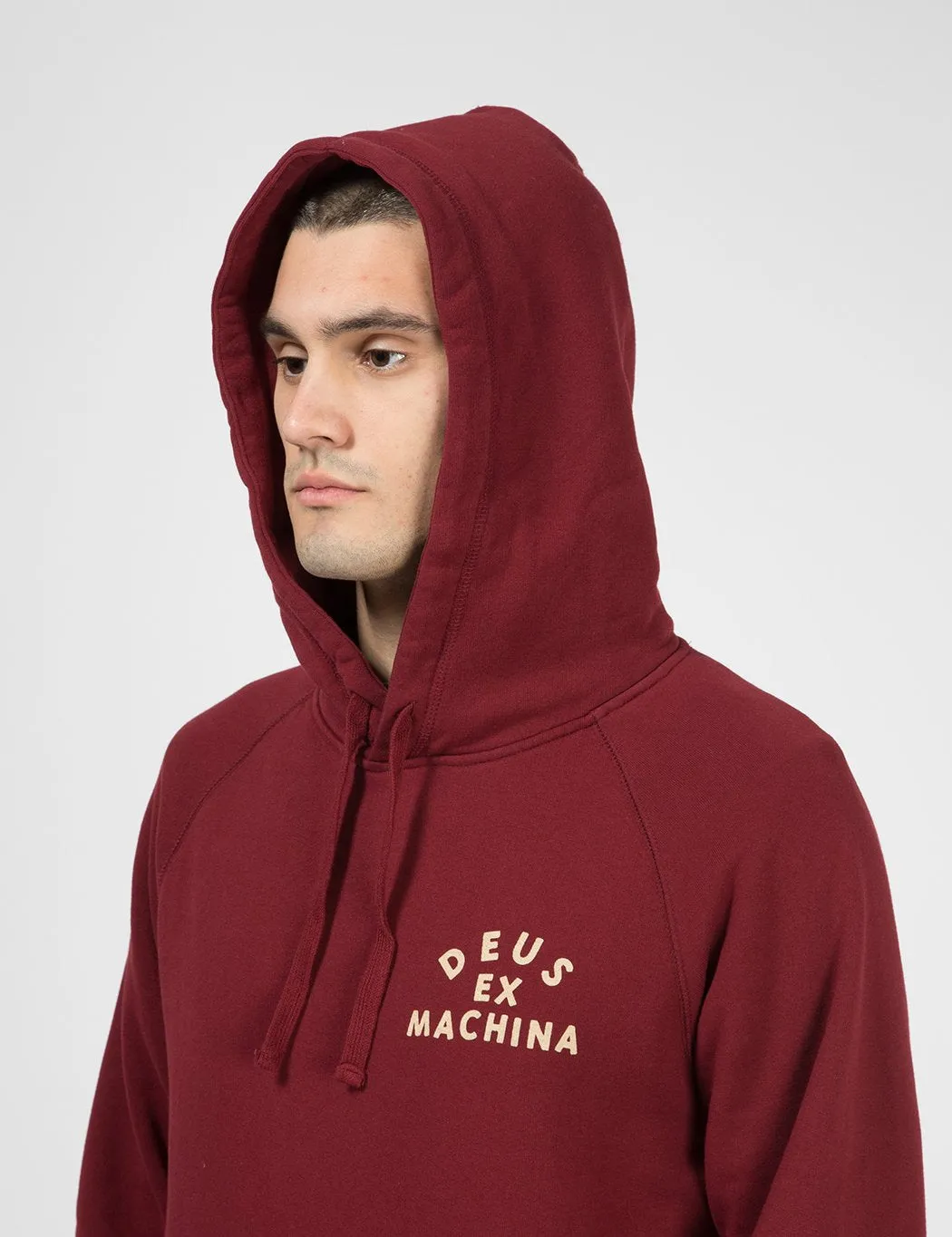 Deus Ex Machina Tokyo Address Hoodie - Sangria Red