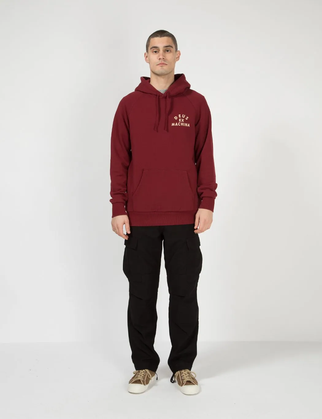 Deus Ex Machina Tokyo Address Hoodie - Sangria Red