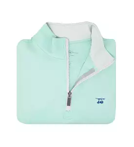 Dogwood Quarter Zip - Solid Seaglass