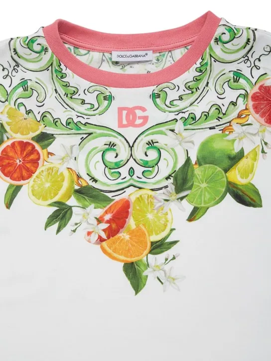 Dolce&Gabbana   Fruit printed cotton t-shirt 