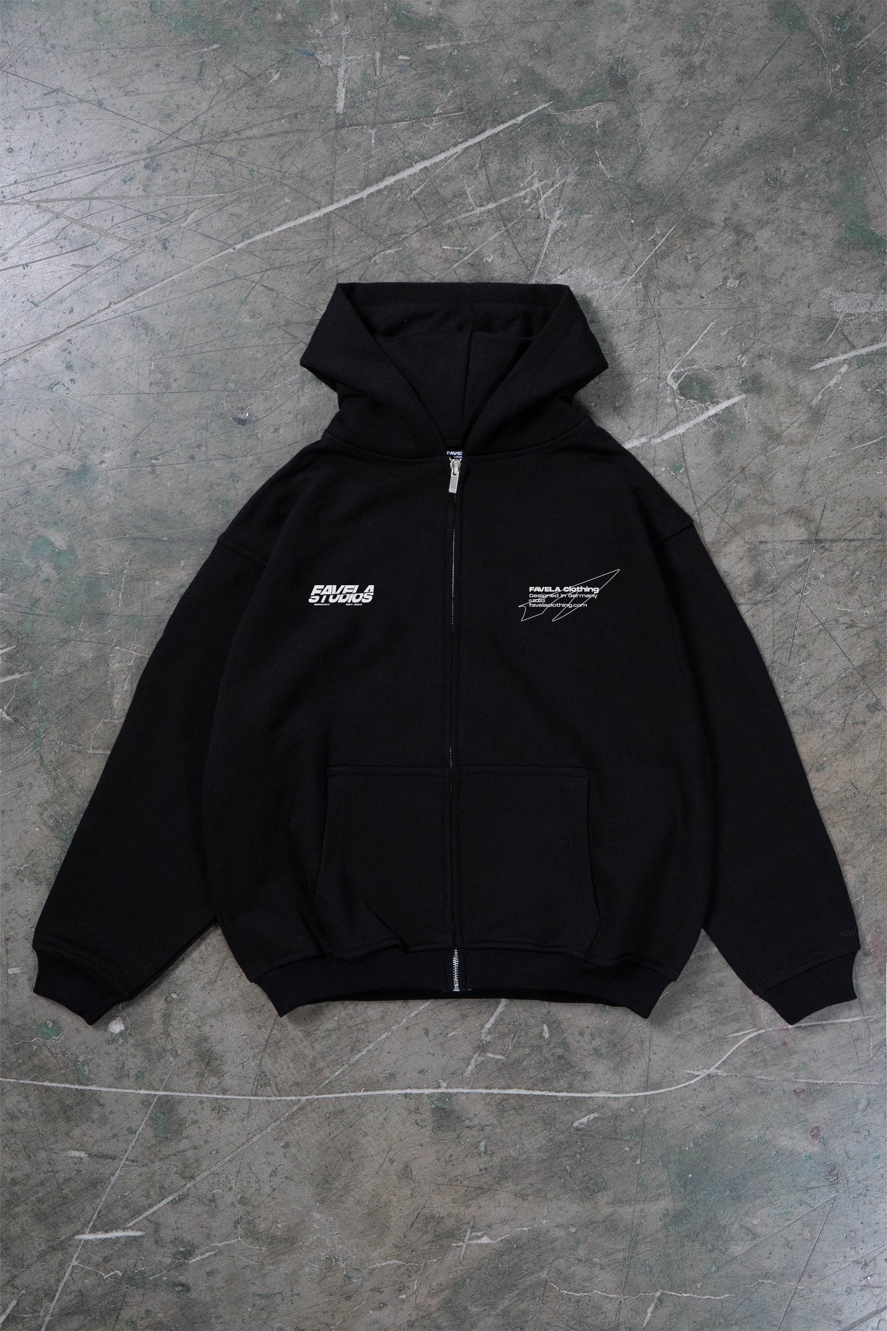 DOUBLE BLACK FRONTZIP