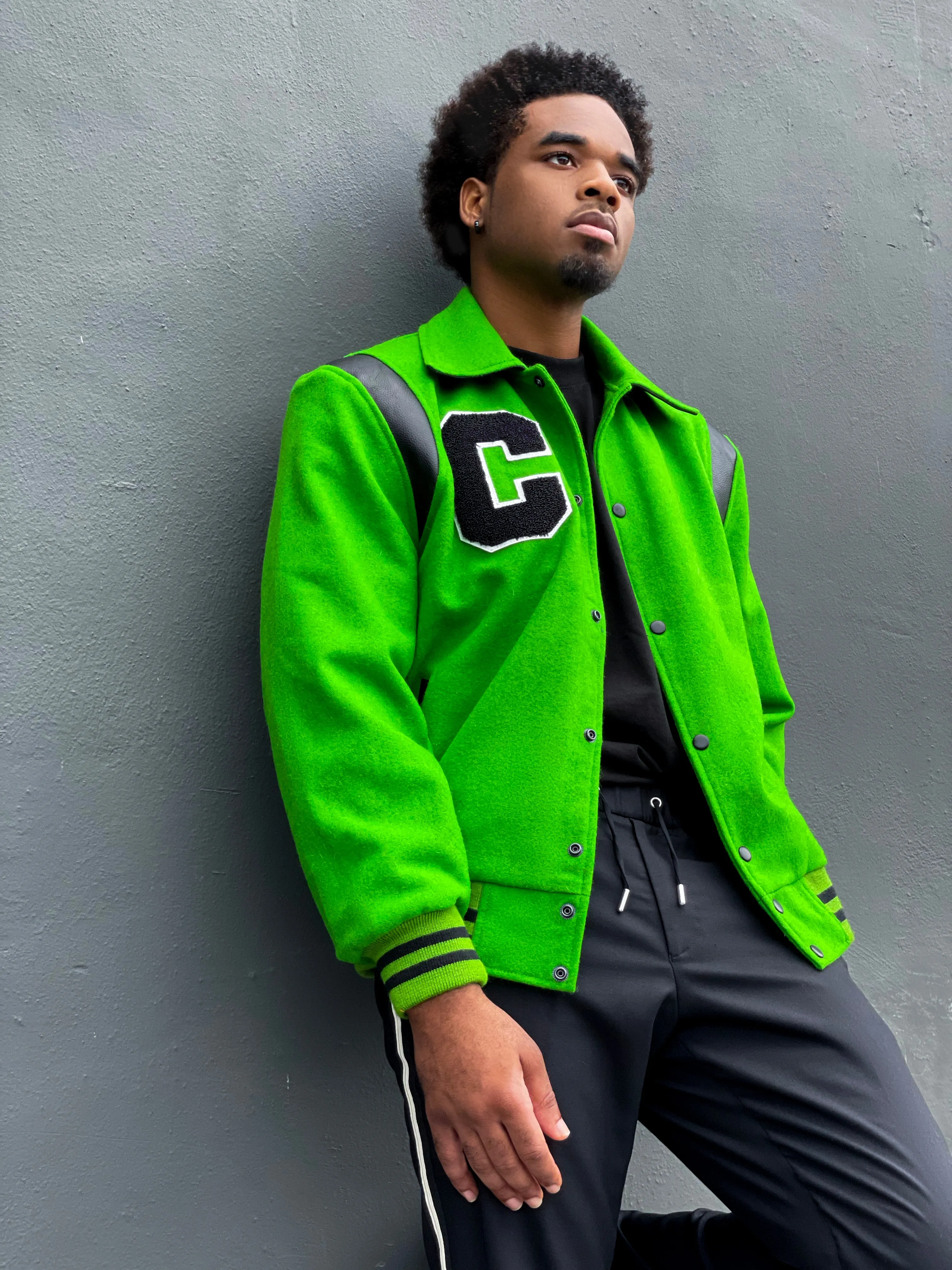 Emerald Green Varsity Jacket