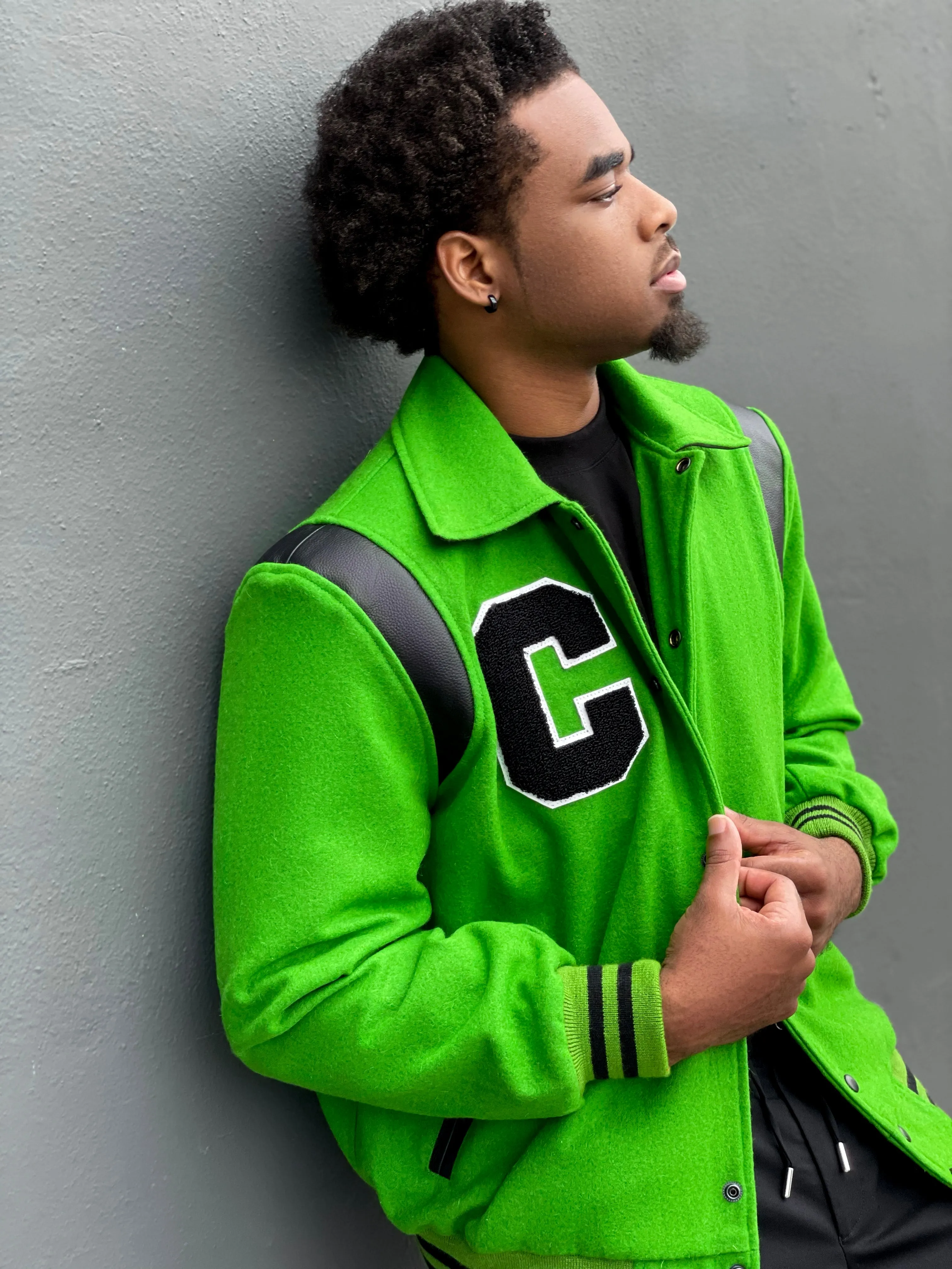 Emerald Green Varsity Jacket