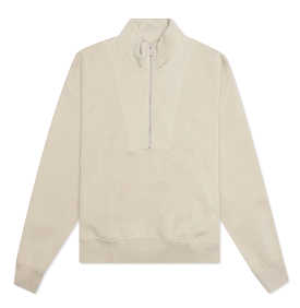 Fear of God Essentials Women's Half Zip Sweat Wheat