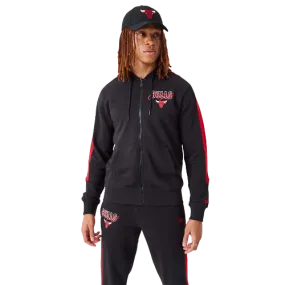 Felpa con cappuccio Full-Zip Chicago Bulls NBA Script nera