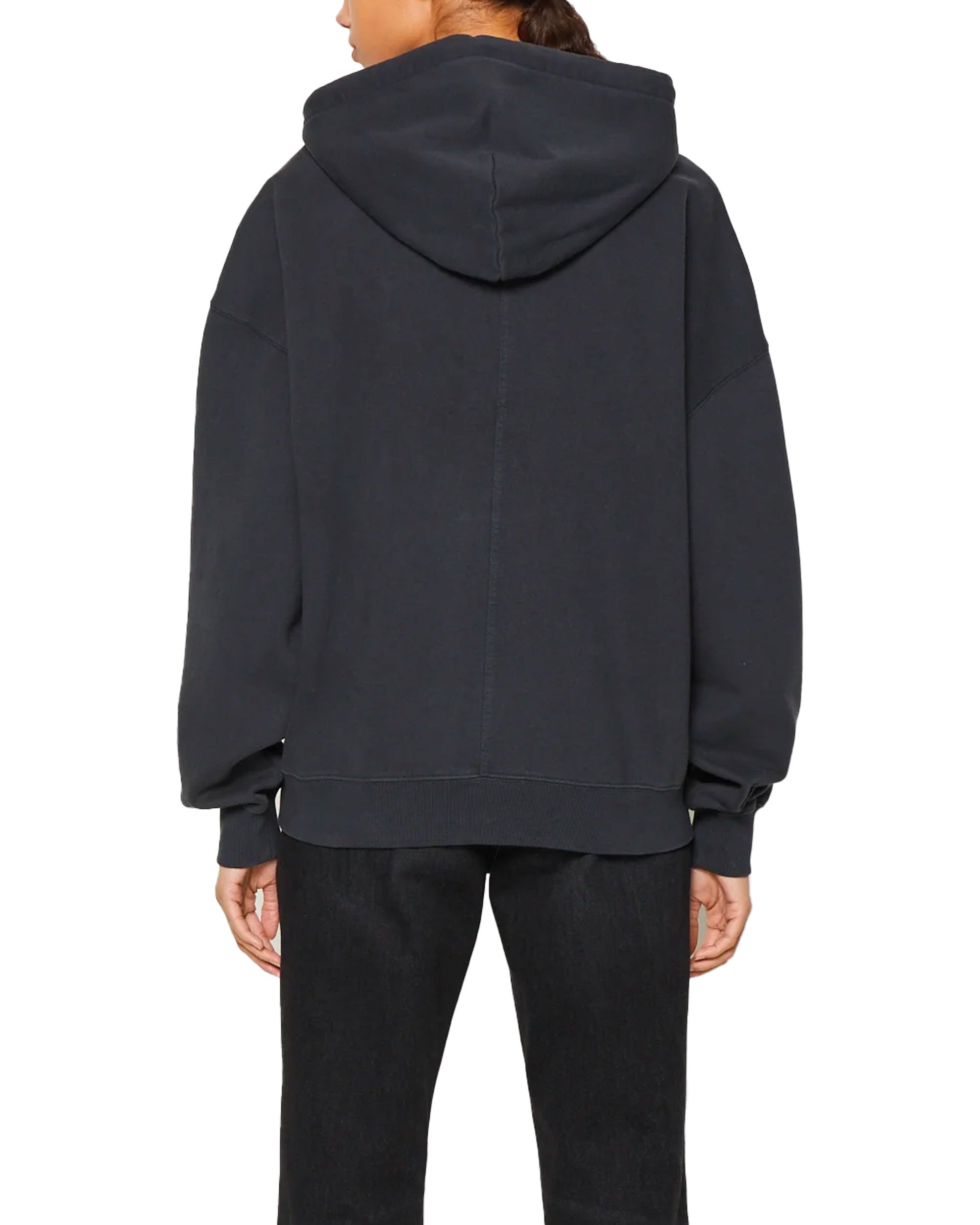 Felpa Guess Originals Washed Zip-Up Hoodie Nero