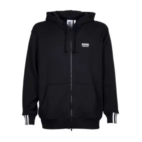 FELPA VOCAL FULL ZIP CON DOPPIO LOGO E CAPPUCCIO Uomo Nero